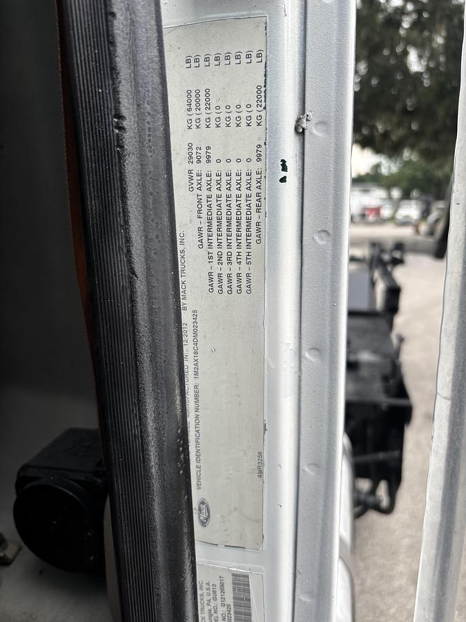 Used 2013 Mack GU713 Tandem-Axle Roll-Off Truck #5765