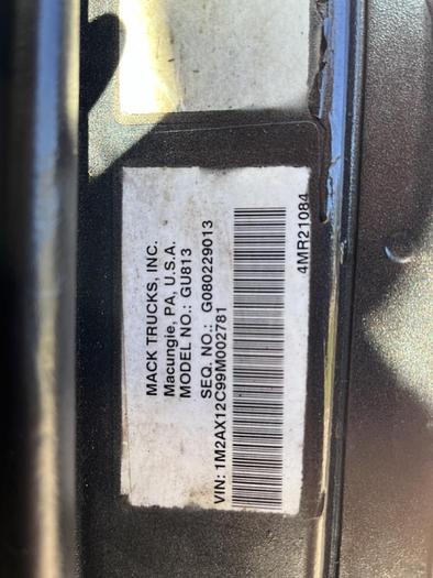 Used 2009 Mack GU813 Tri-Axle Dump Truck #5673