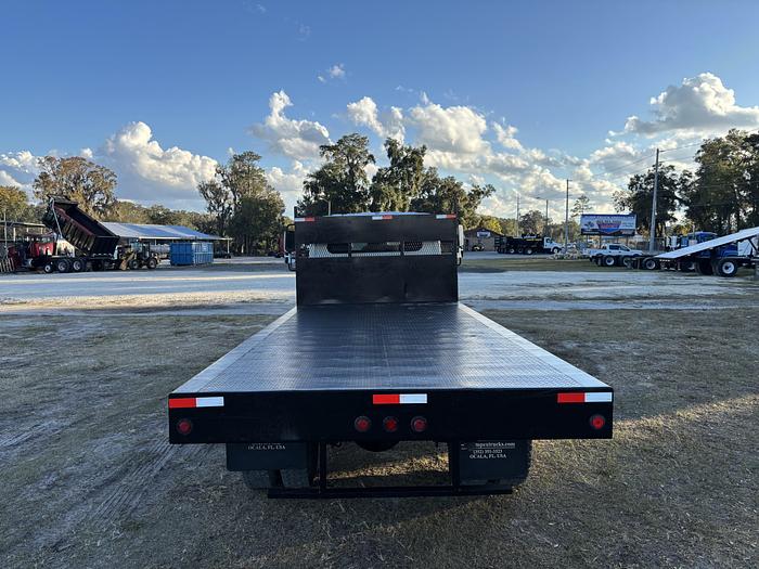 Used 2018 International Duraster 4300 Flatbed Dump Truck #5758
