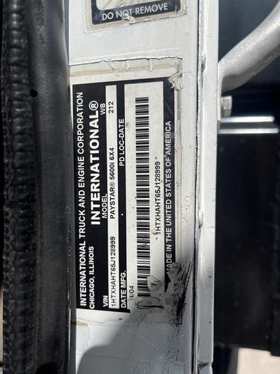 Used 2005 International PayStar Tri-Axle Dump Truck