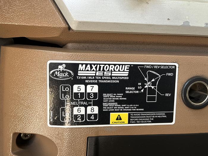 Used 2012 MACK 357 Tri-Axle Dump Truck #5627