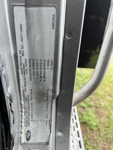 Used 2006 Mack CT713 Tri-Axle Dump Truck #5627