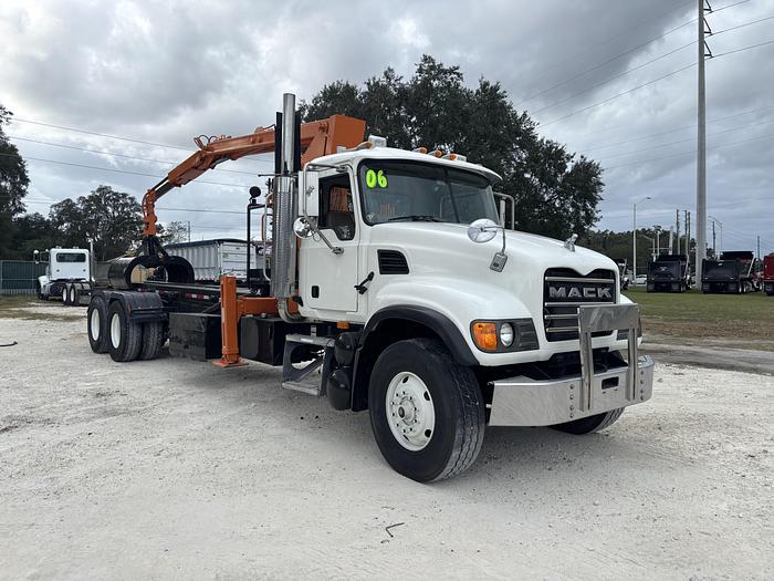 Used 2006 Mack CV713 Grapple Roll-Off Truck #5753