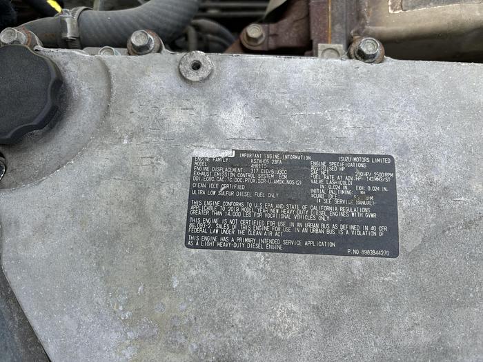 Used 2020 Isuzu NPR Single-Axle Cab & Chassis #5740