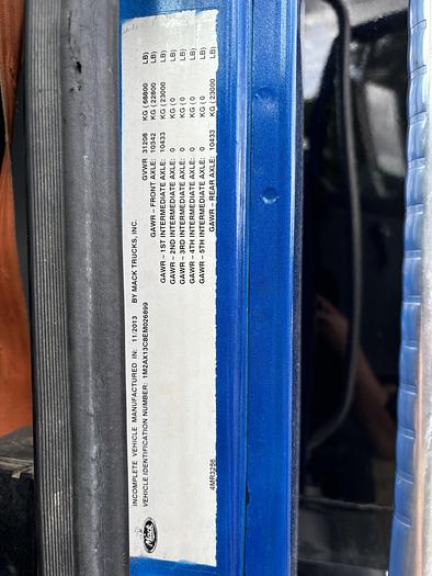 Used 2014 Mack GU813 Tri-Axle Dump Truck