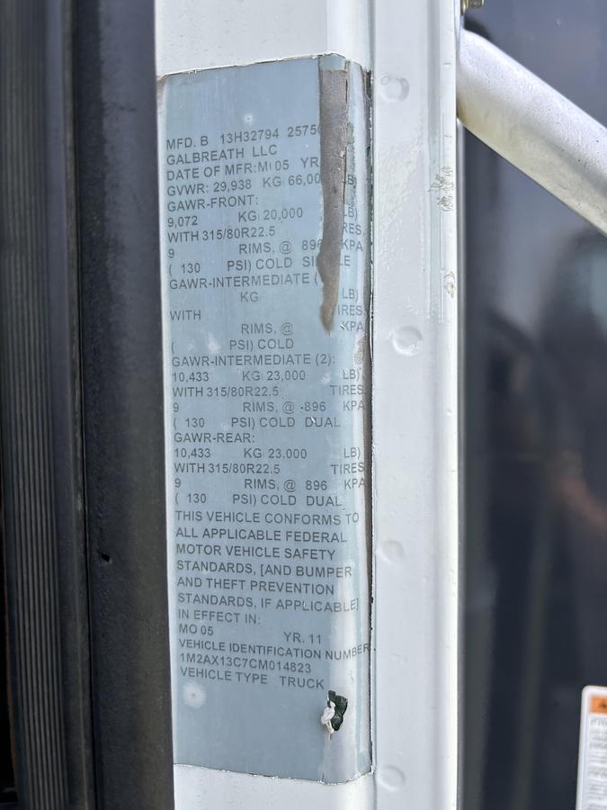 Used 2012 Mack GU813 Tri-Axle Dump Truck #5772