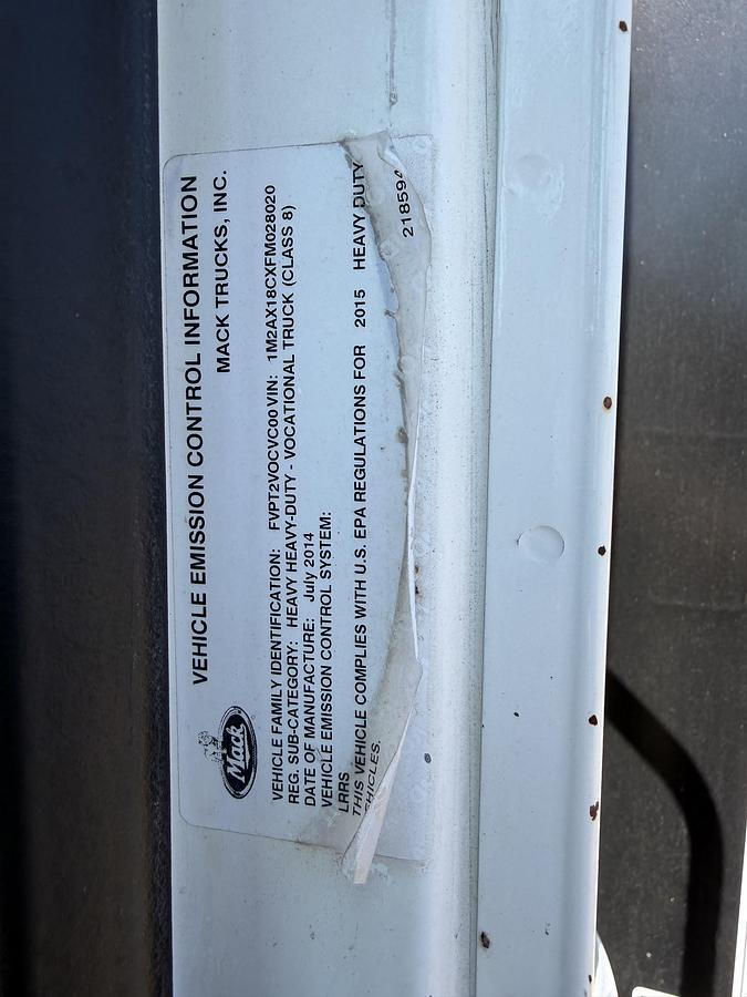 Used 2013 Mack GU713 Tri-Axle Dump Truck #5787