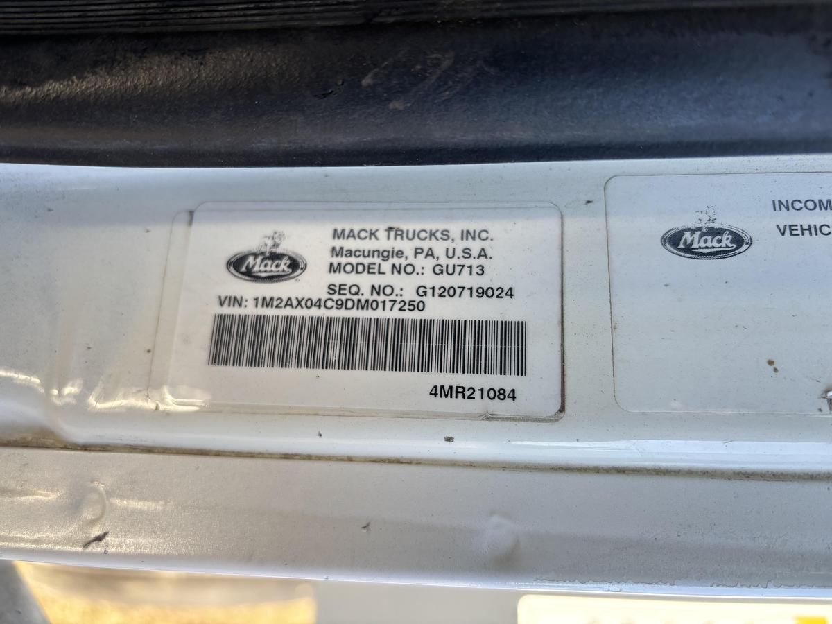 Used 2013 Mack GU713 Tri-Axle Dump Truck #5779