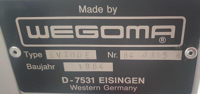 Gebraucht Hydraulische Eckverbindungspresse Wegoma EV 200 E