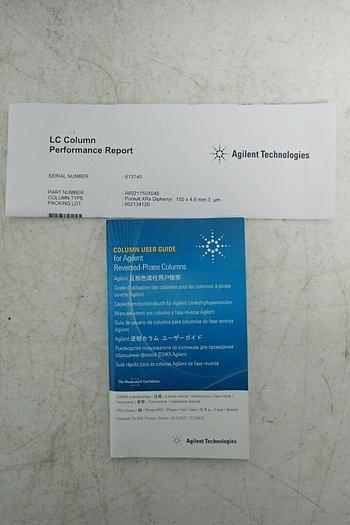 Used Agilent A6021150X046 Pursuit XRs 3 Diphenyl 150 x 4.6mm