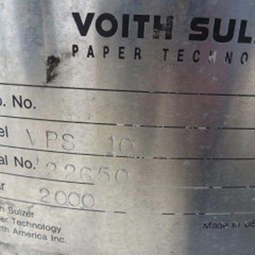 Used VOITH    MDL 10VS VERTICAL PRESSURE SCREEN S/S