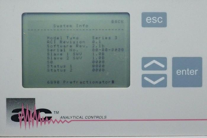 Used AC Analytical Controls Type Interface Series 3 Unit