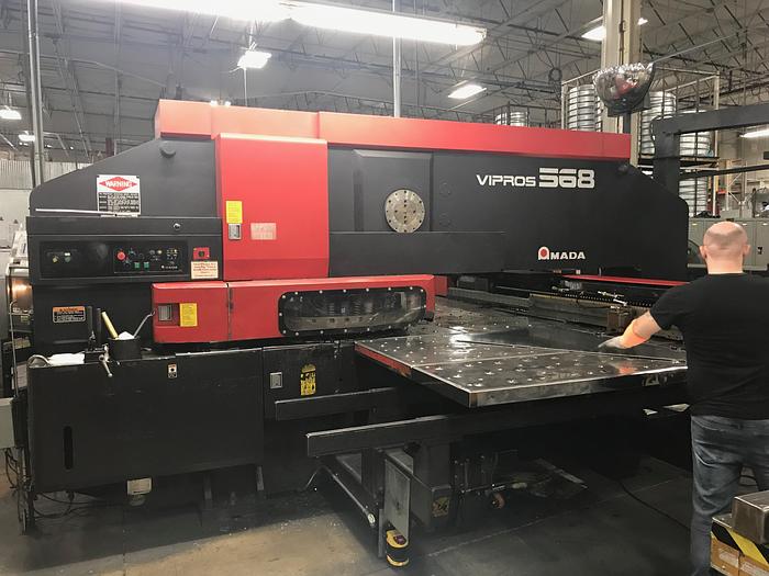 Used 1998 55 Ton Amada Vipros 568 CNC Turret Punch