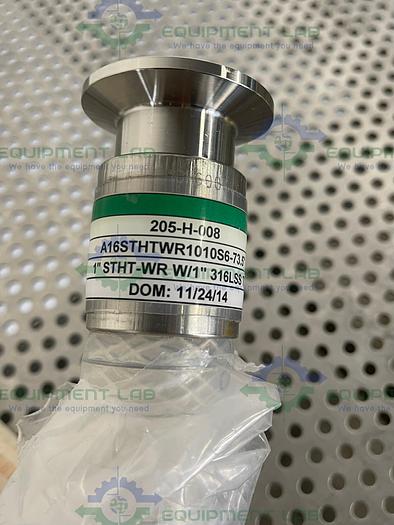 Sani Tech  STHT-WR-1000 73" Silicone Hose w/ 1" Sanitary Fitting