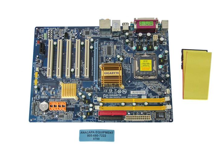 Used Gigabyte GA-945PL-S3E REV: 6.6 Industrial Mother Board (8700)W