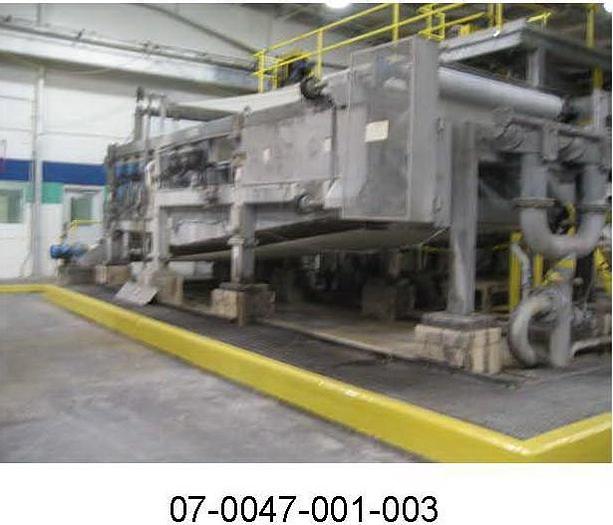 Used Andritz Sprout Bauer 2.0M-DWP3-E Andritz Sprout-Bauer Belt Press, Model 2.0M-Dwp 3-E, Serial Number 193-00458 With Bird Escher Wyss Breaking -Up Screw, Mounted On The Discharge End Of The Belt Press, 10 Hp, 400 Mm X N 90" Long, Model Zs3. #24497