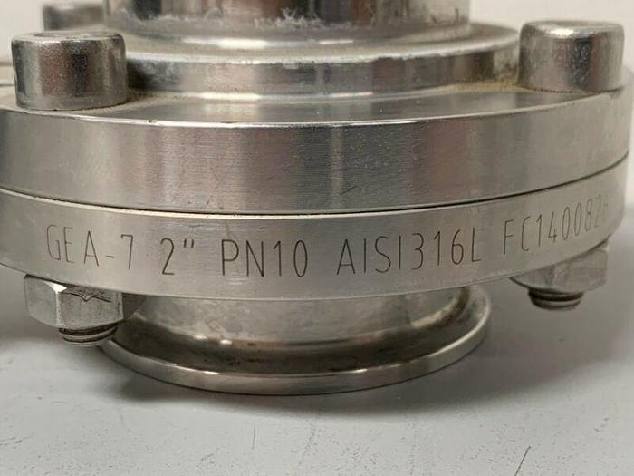 Used GEA Tuchenhagen7 Stainless Steel FC1400826 Butterfly Valves f...