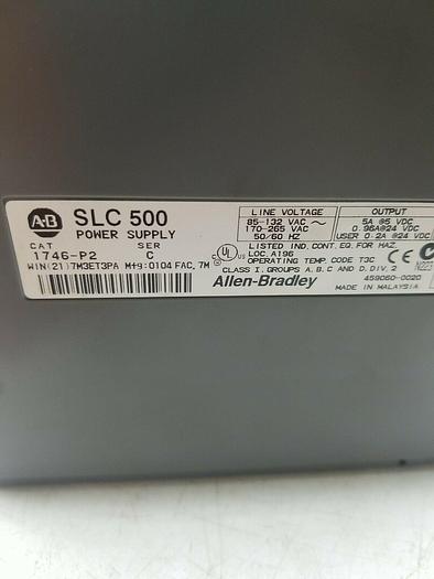 Used Allen Bradley Power Supply Module 1746-P2, 1746-A7