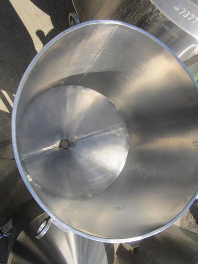 Used Hopper, 1.6 CF, 316 S/st, 16" x 16" x 16", 16 Gallon, CB, (2) #S739246