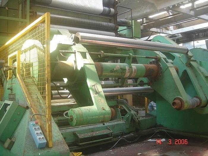 Used 90" (2300mm) ERWEPA EXTRUSION LINE W/ 4 COLOR IN LINE FLEXO PRINTING FULL LINE