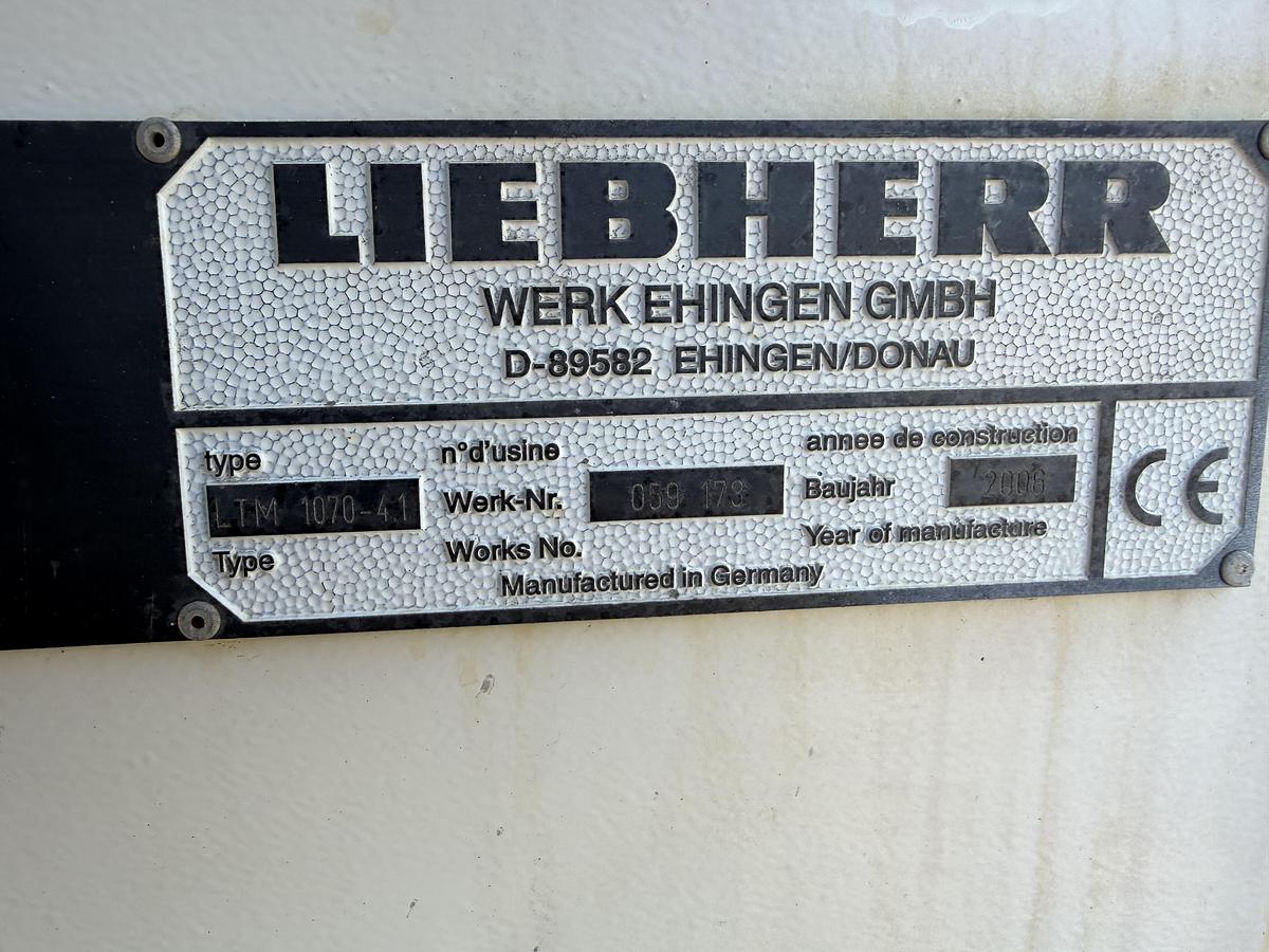 Used 2006 Liebherr LTM 1070-4.1