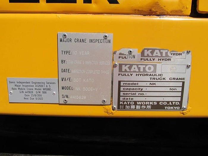 Used Kato-NK 500 E V