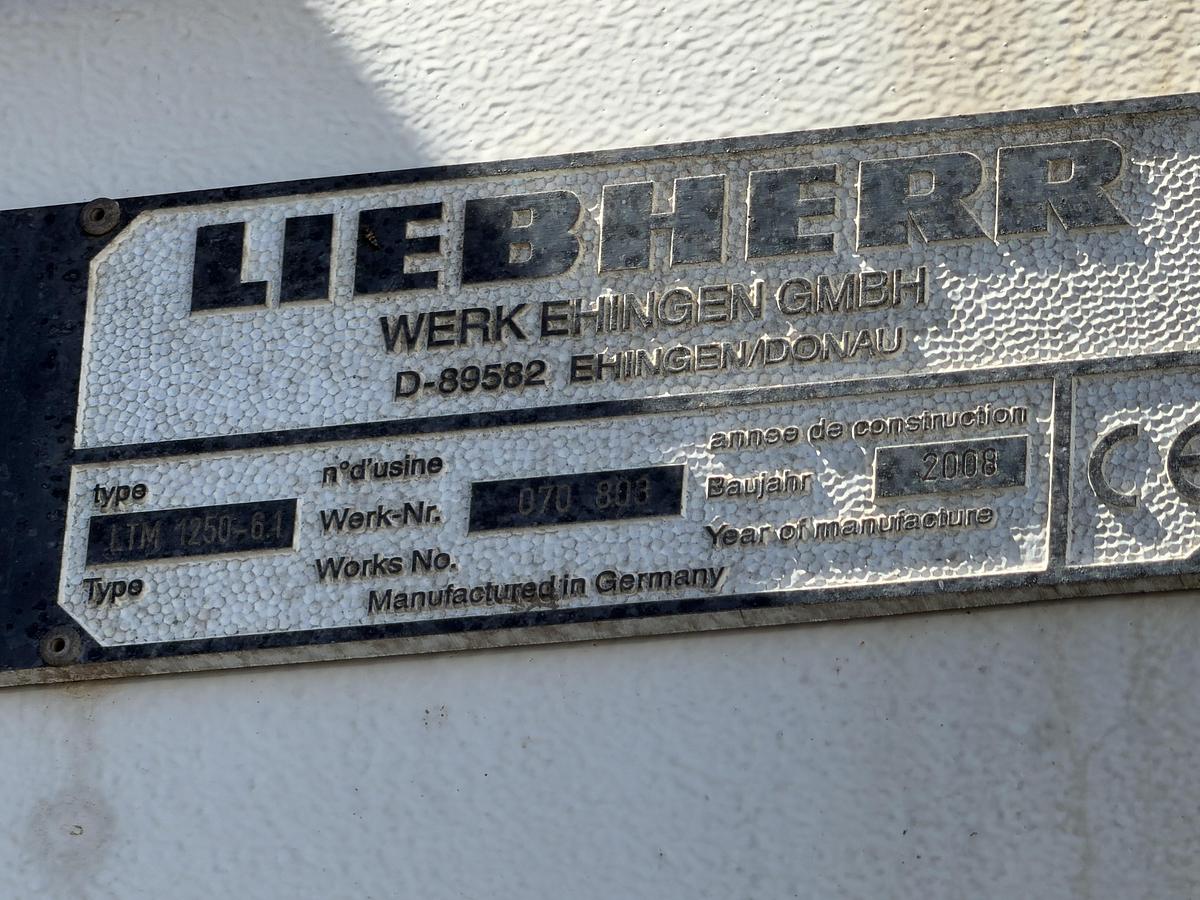 Used 2008 Liebherr LTM 1250 6.1