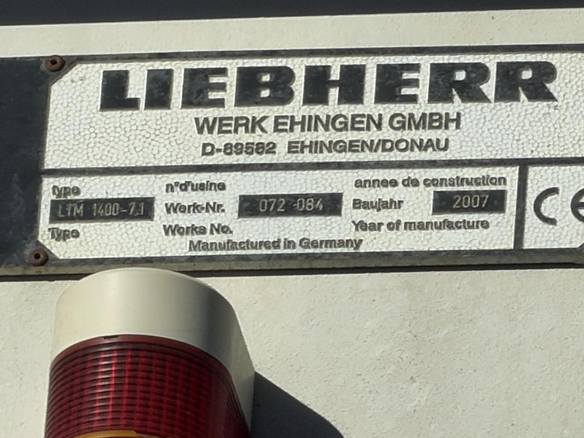Used 2007 Liebherr LTM 1400-7.1
