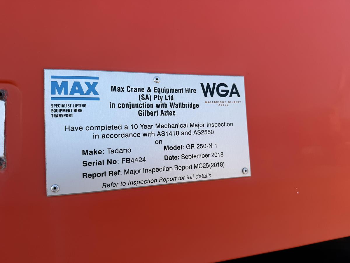 Used 2006 Tadano GR 250 N