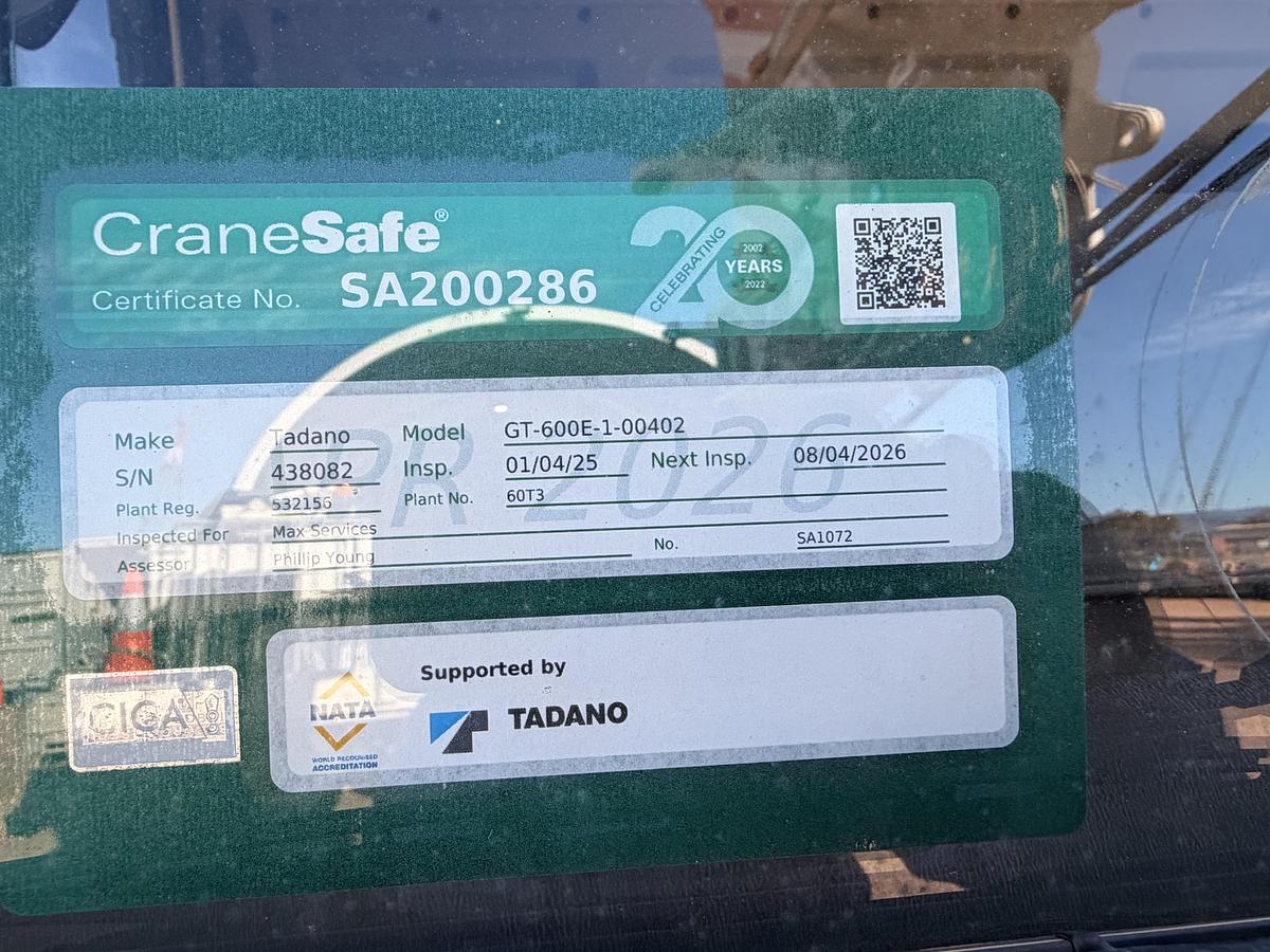 Used 2014 Tadano GT 600 EX