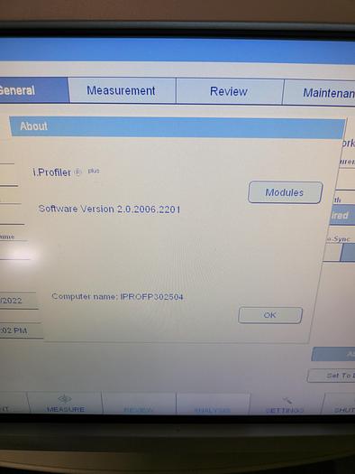 Used Zeiss I profiler plus