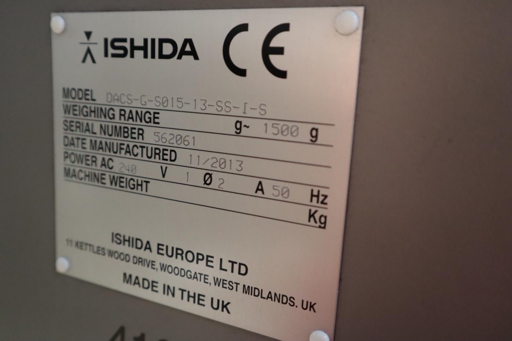 Used Ishida checkweigher high-end with reject