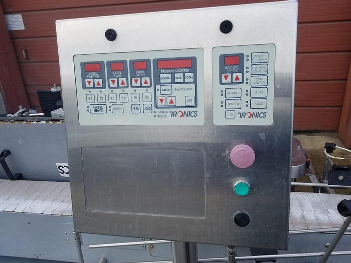 Used Labeler, Pressure Sensitive, Tronics, Wrap, Pails #S743507