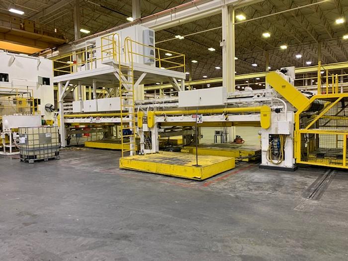 Used 800 ton Verson 204"x108" Blanking Press Line