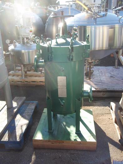 Used Filter, Pressure Leaf, 30 SF, S/st, Comm'l Filters, VTVL, #S385500