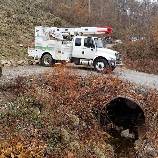 Used 2011 2011 International Model 4300 chassis with Alltech Manhandler, bucket truck, with 43 foot boom International 4300 Chassis with Alltech Manhandler boom, bucket truck, with 43 foot boom