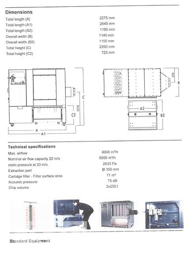 Used 2016 Felder RL350 Dust Collector