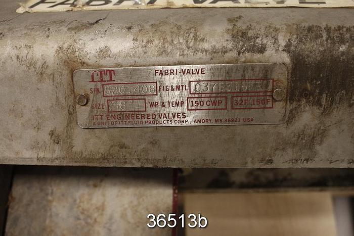 Used Fabri 8" Hand Operated Knife Gate Valve #36513