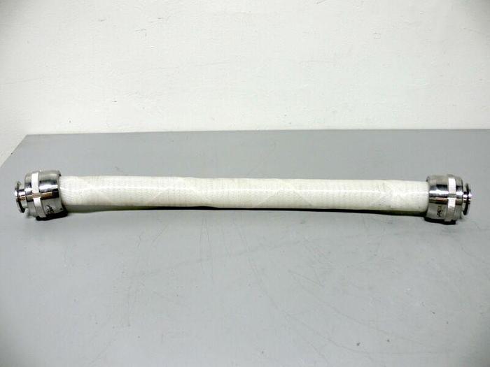 Used Amesil MR DN32 Pal-PPCT/CH2005/000044 27" Braided Hose w/ 2" OD Sanitary Fitting