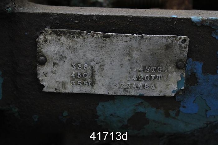 Used Goulds Model 3380 Boiler Feed Pump, 4x6 #41713