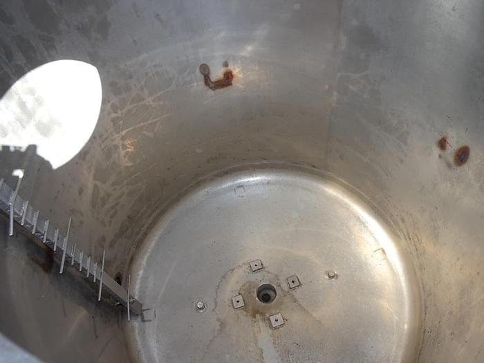 Used Tank, 350 Gallon, 316 S/st, 75 PSI, 44" x 54", DT/DB, (2) #S742479