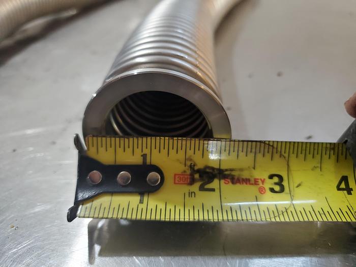 2" Dia. x 23.5" Length Stainless Steel CNC Flexible Exhaust Hose