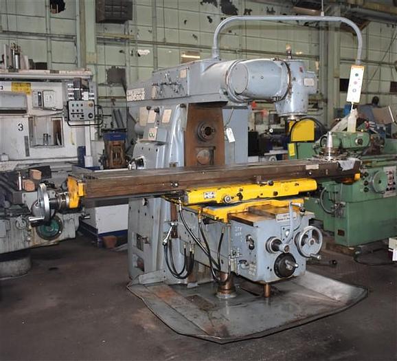 Used #520-16 CINCINNATI-MILACRON "DIAL-TYPE" UNIVERSAL HORIZONTAL MILL W/I.O.S. VERTICAL-HEAD MILLING SPINDLE