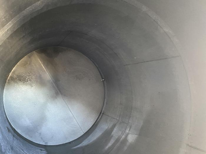 Used Used approximately 8000 gallon vertical stainless steel tank.