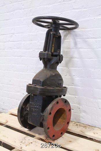 Used Mueller 6" Outside Stem And Yoke Hand Operated Knife Gate Valve #28720