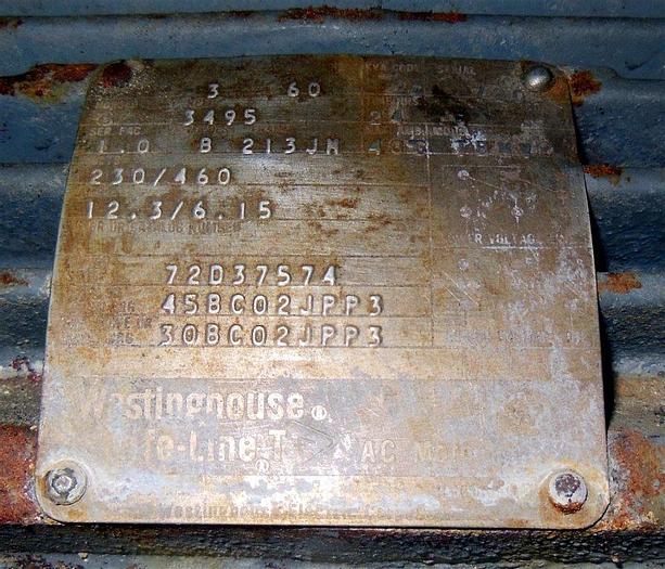 Used Tank, 110 Gallon, S/st, COP Tank, 5 HP, #S738605