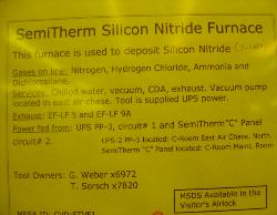 Used SemiTherm VTP 1500 LH LPCVD Reactor (SiN)