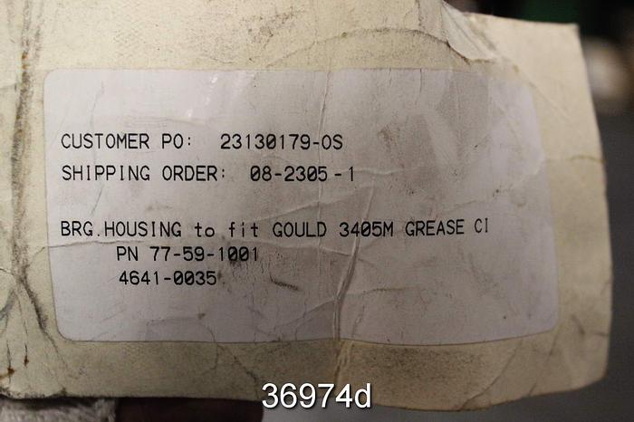 Unused Goulds 3405M Bearing Housing, 77-59 1001 #36974