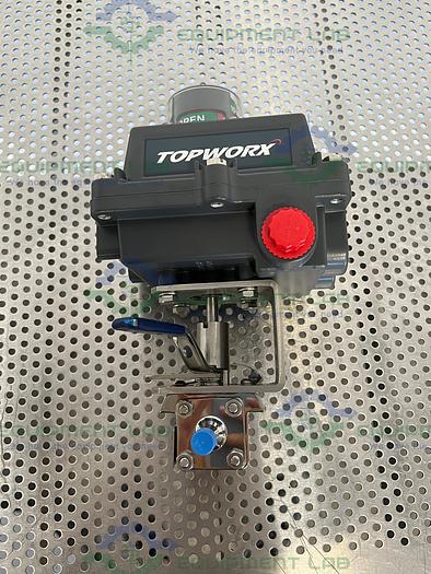 Used Topworx   DXP-E20GNEB Valve Actuator Positioner Controller w/ 1/2" Valve