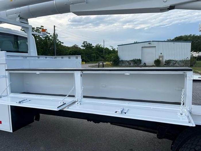 Used 2005 International 4400 FLATBED  72FT OVER CENTER BUCKET TRUCK